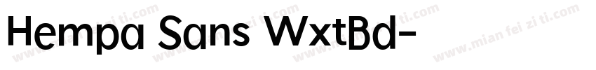 Hempa Sans WxtBd字体转换